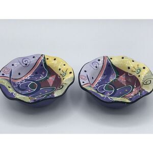 SPIRAL tm ‎ Handpainted Bowls Microwave & Dishwasher safe